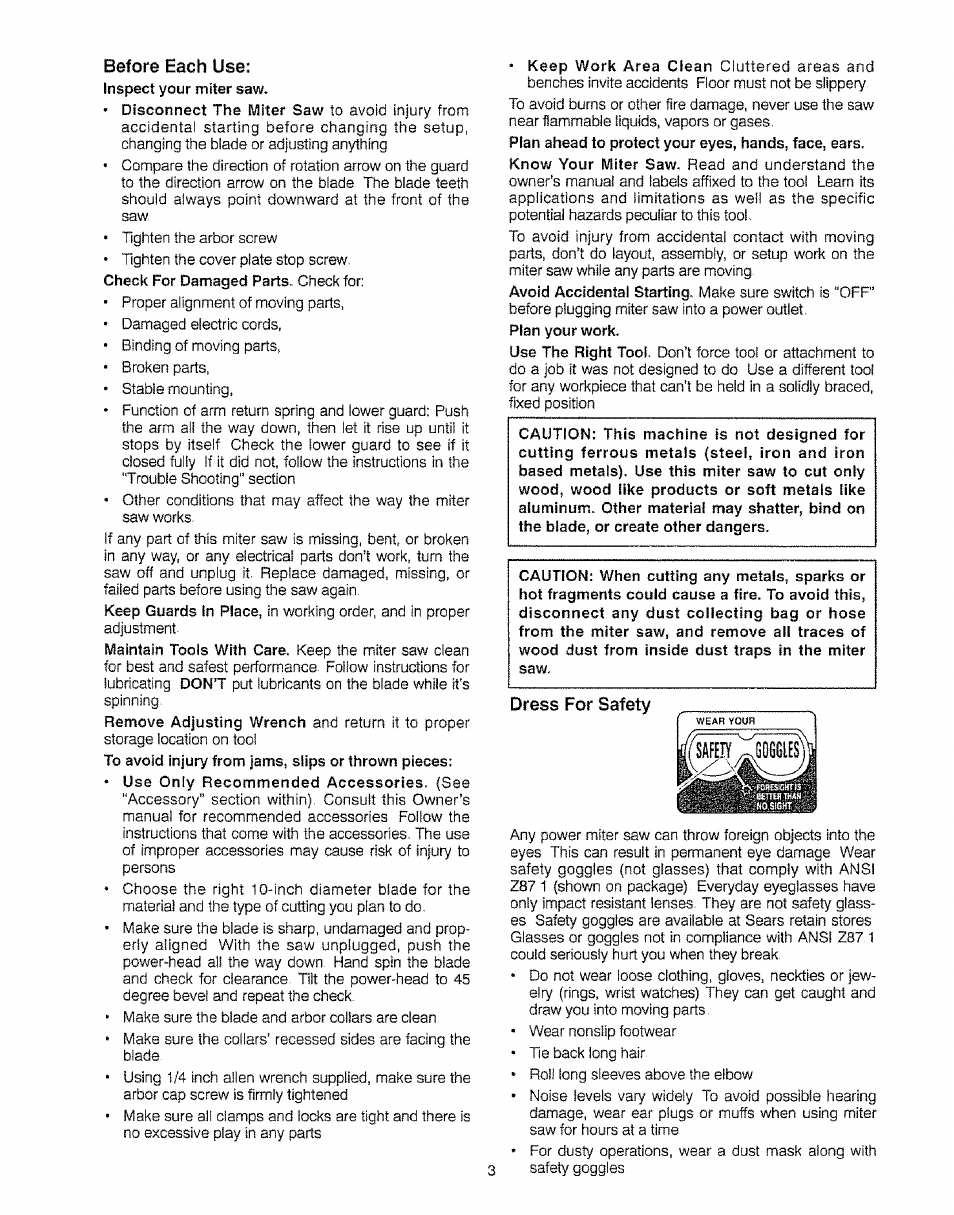 Sears 113.23522 User Manual | Page 3 / 32