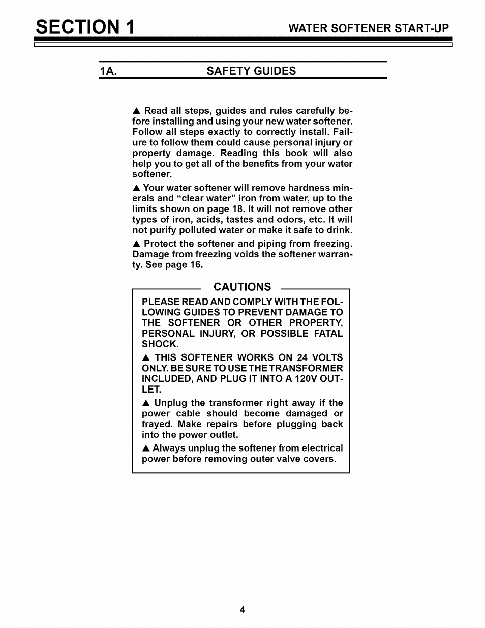 Safety guides, Cautions | Sears 625.34842 User Manual | Page 36 / 64