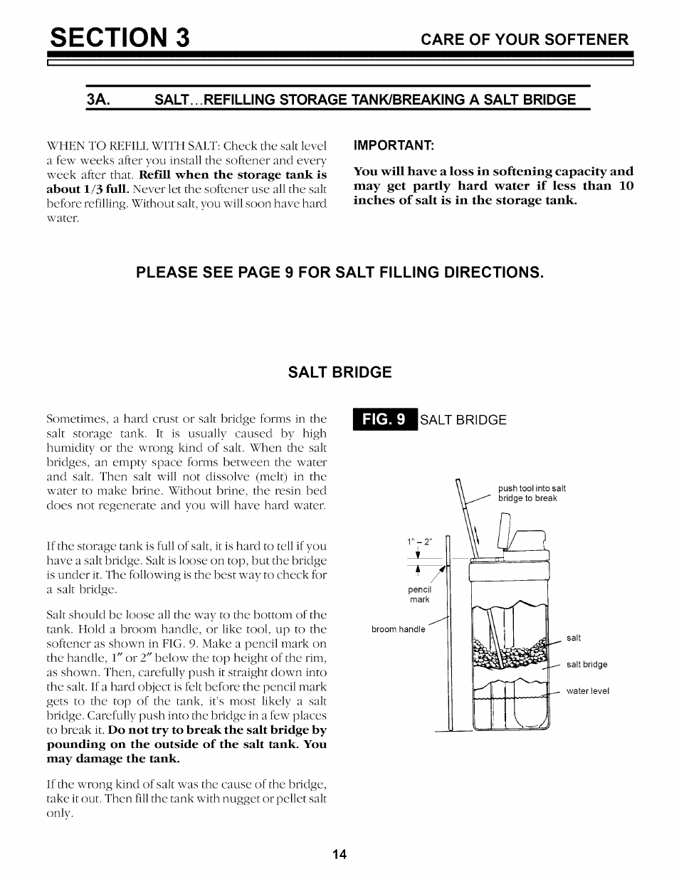 Important, Salt bridge | Sears 625.34842 User Manual | Page 46 / 64