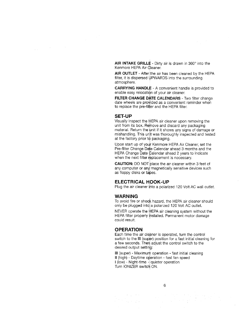 Sears 437.83235 User Manual | Page 6 / 11