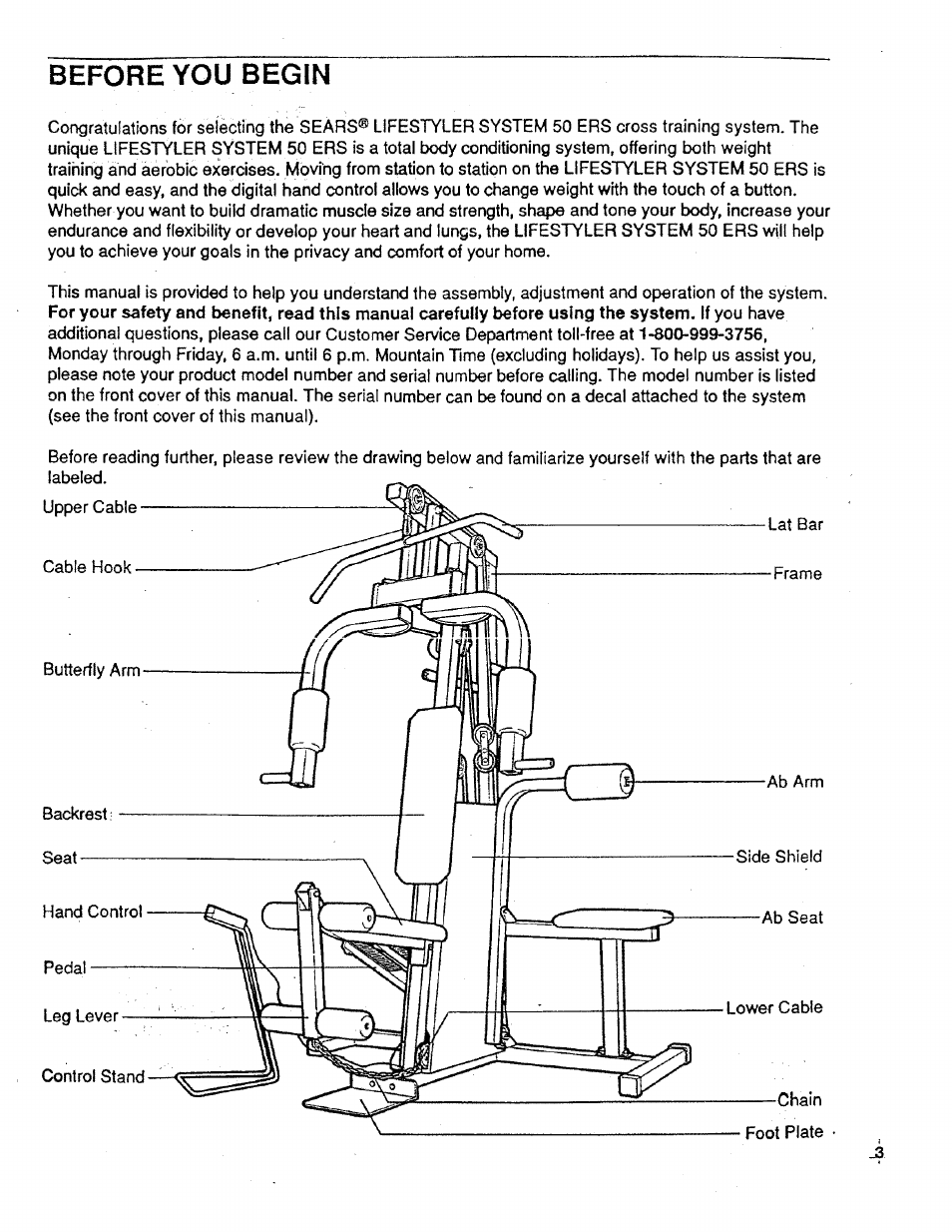 Before you begin, Before you b e g i n | Sears 831.159231 User Manual | Page 3 / 12