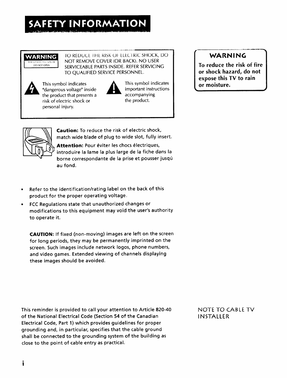 Safety information, Warning | Sears 274.4345869A User Manual | Page 2 / 16