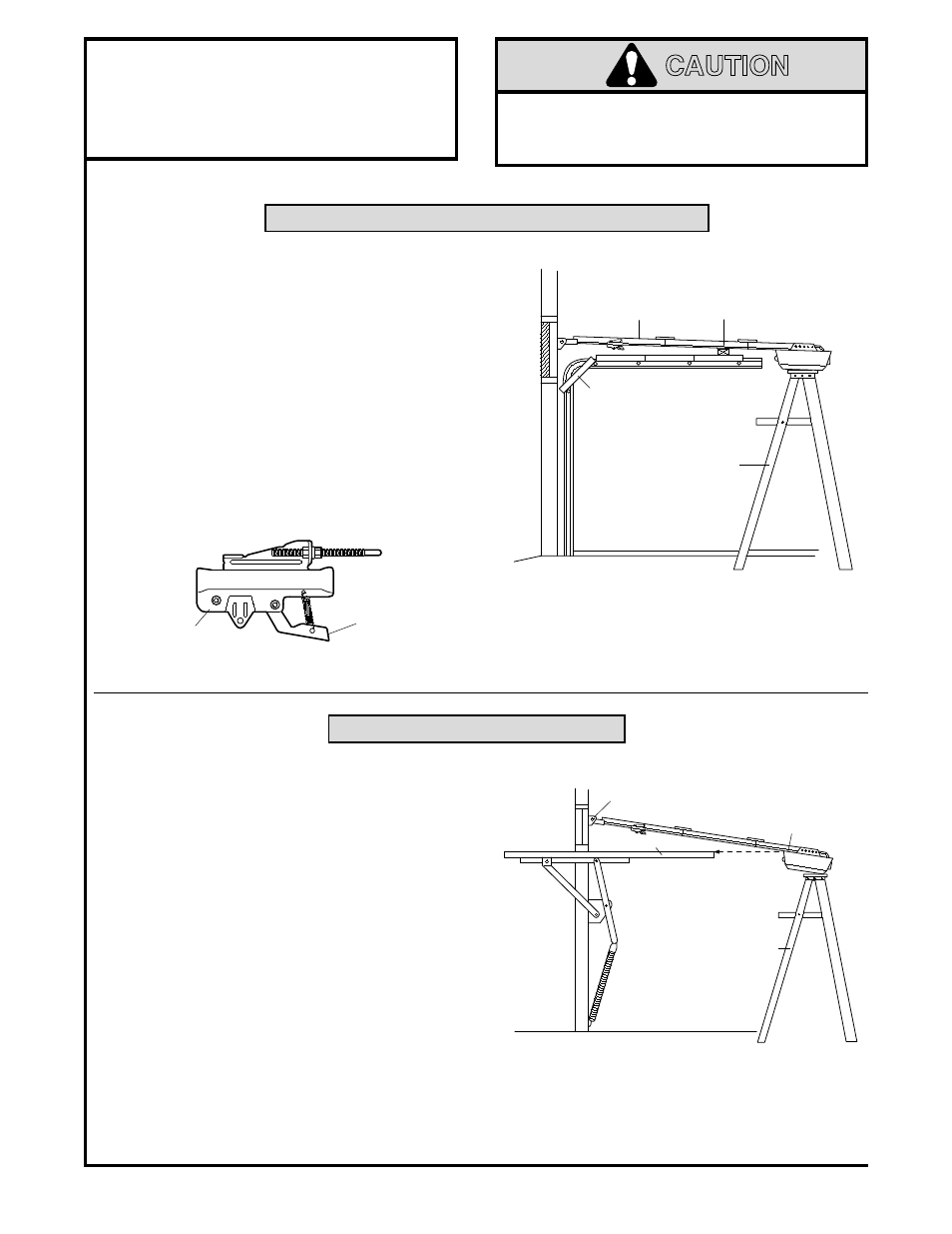 Position the opener, Sectional door & one-piece door w/ track, One-piece door without track | Installation step 4 | Sears 139.18847 User Manual | Page 16 / 40