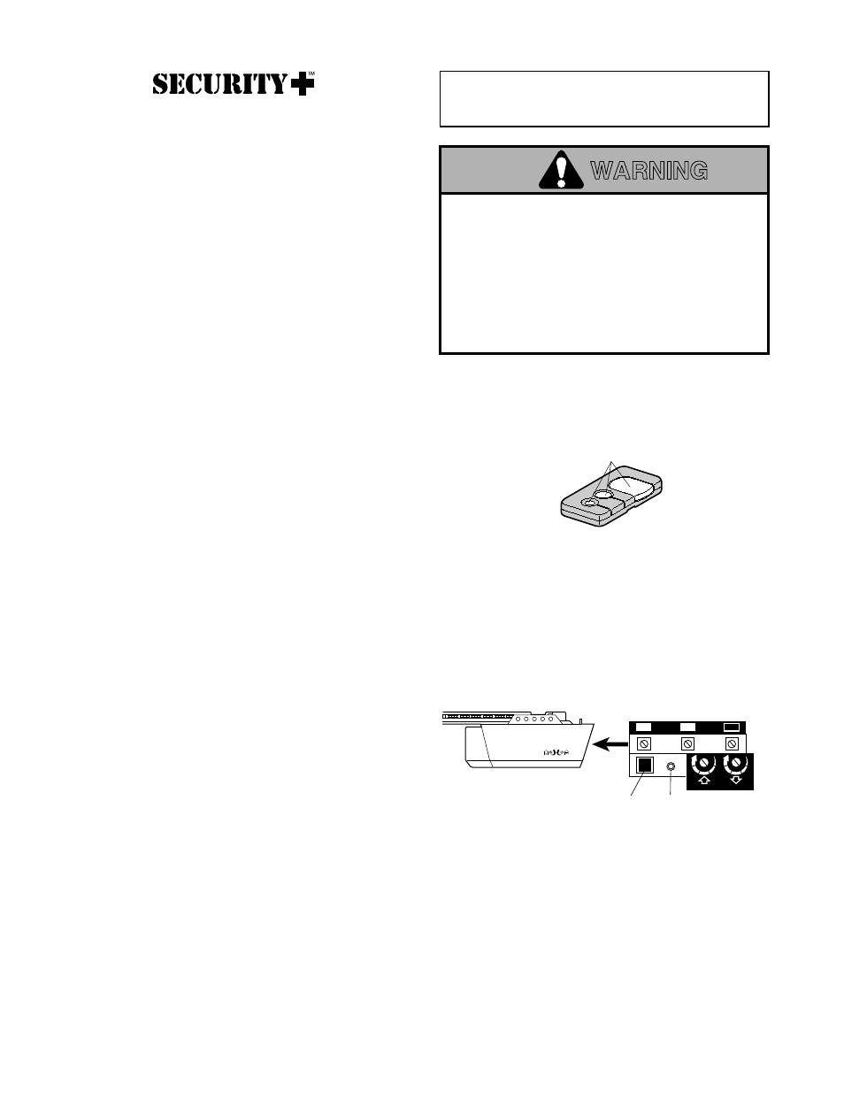 Receiver and remote control programming, Adjust force - sears, Figure 2 | Figure 1, Security | Sears 139.18847 User Manual | Page 33 / 40