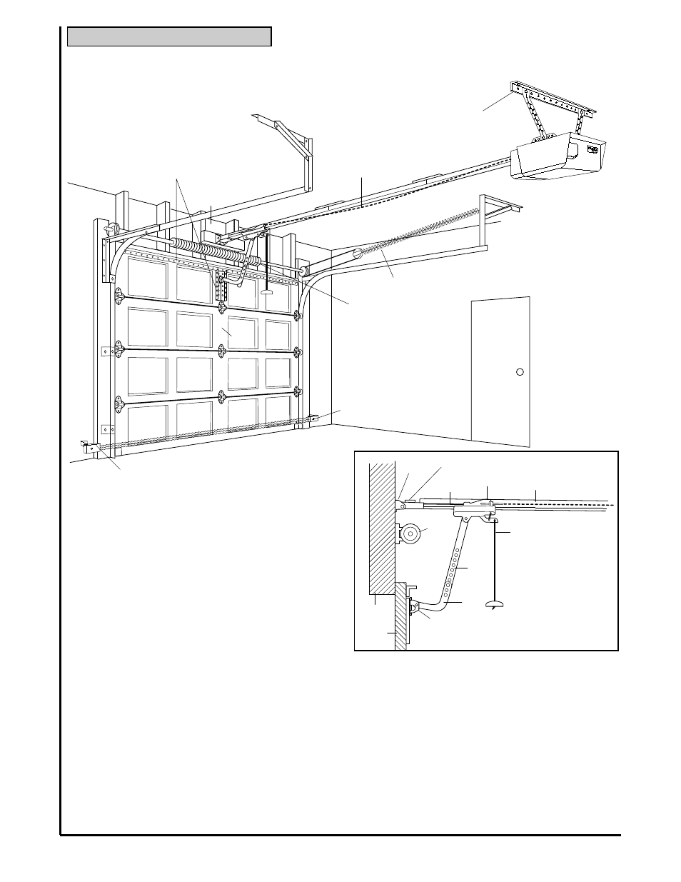 Sectional door installation, Open position, Closed position | Sears 139.18847 User Manual | Page 4 / 40