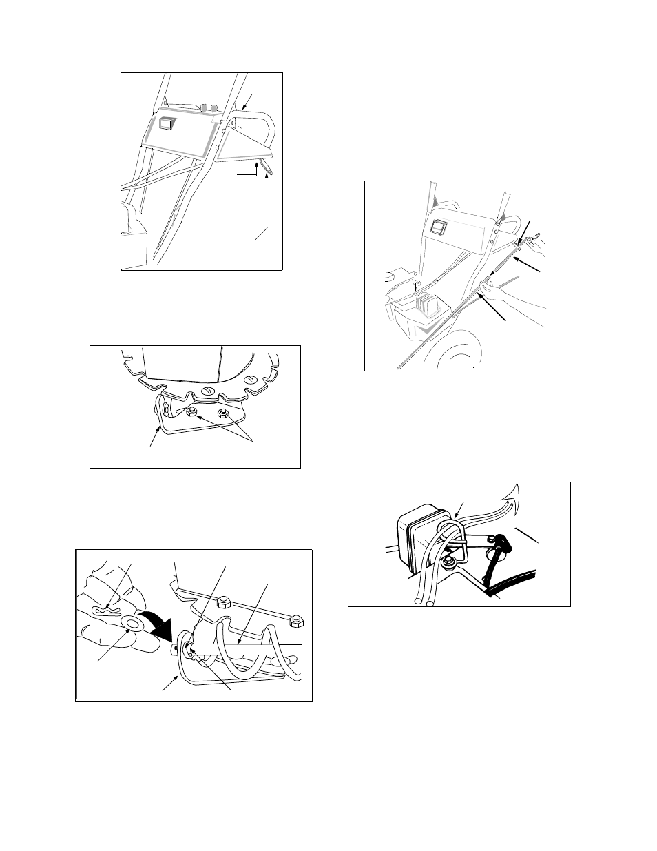 Attaching clutch cables | Sears 247.88852 User Manual | Page 8 / 68