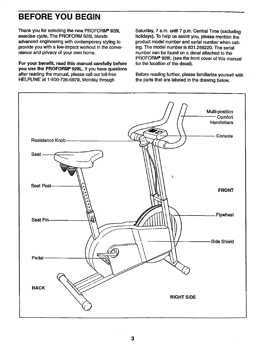 Before you begin | Sears 831.28822 User Manual | Page 3 / 12