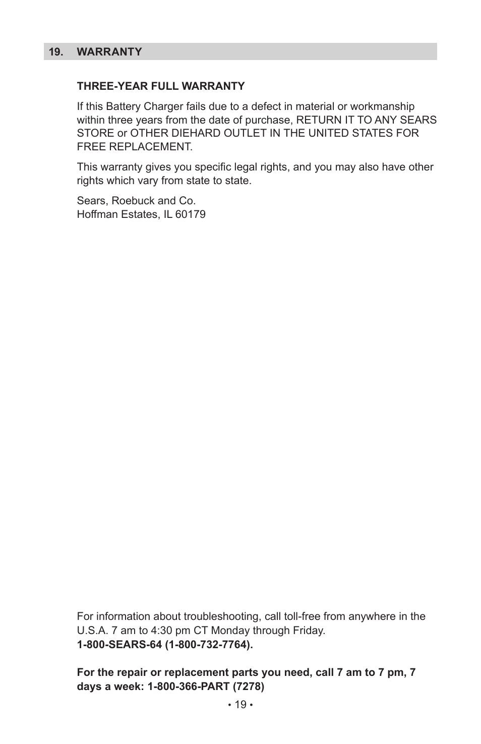 Sears 28.71234 User Manual | Page 21 / 24