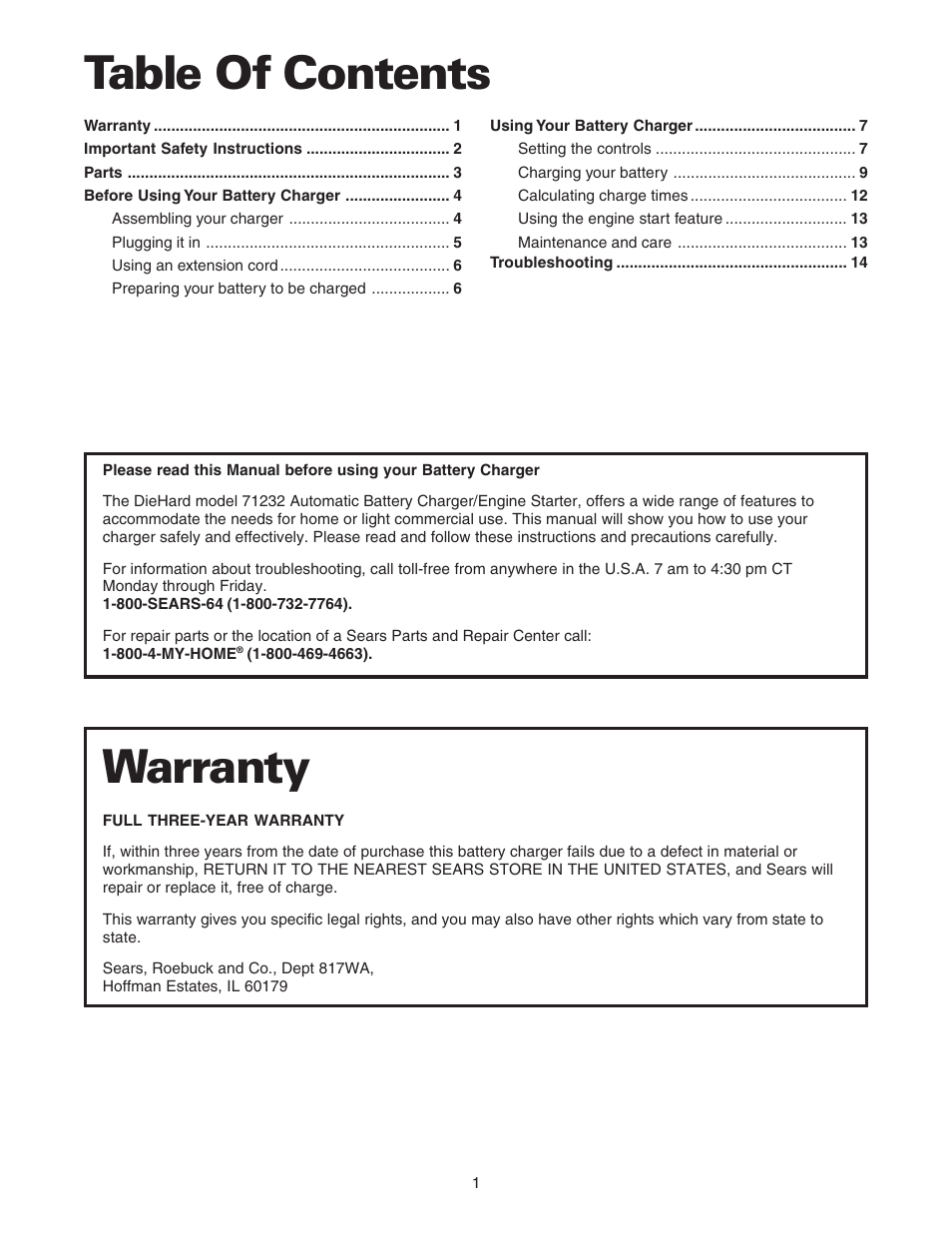 Sears 200.71232 User Manual | Page 3 / 16