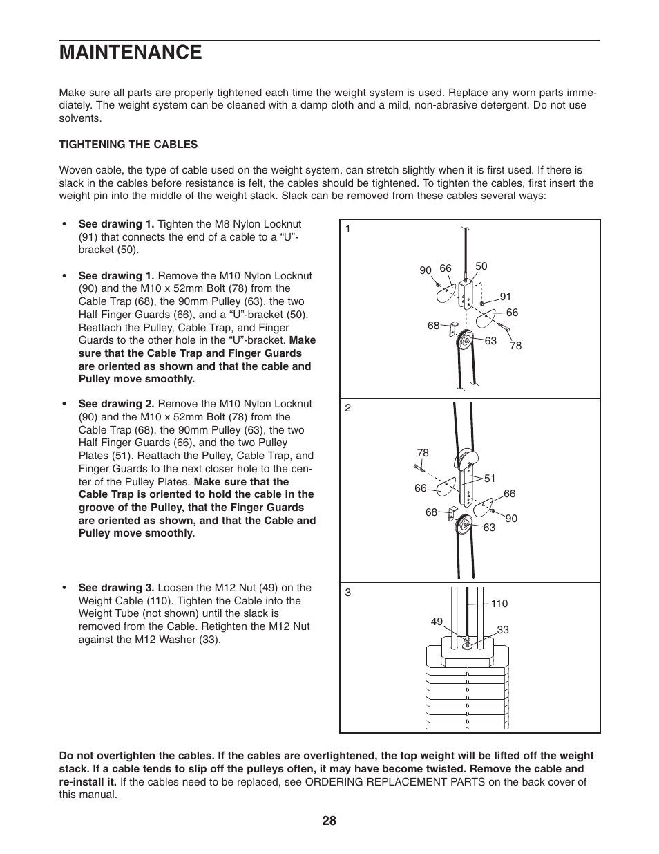 Maintenance | Sears 831.154020 User Manual | Page 28 / 35