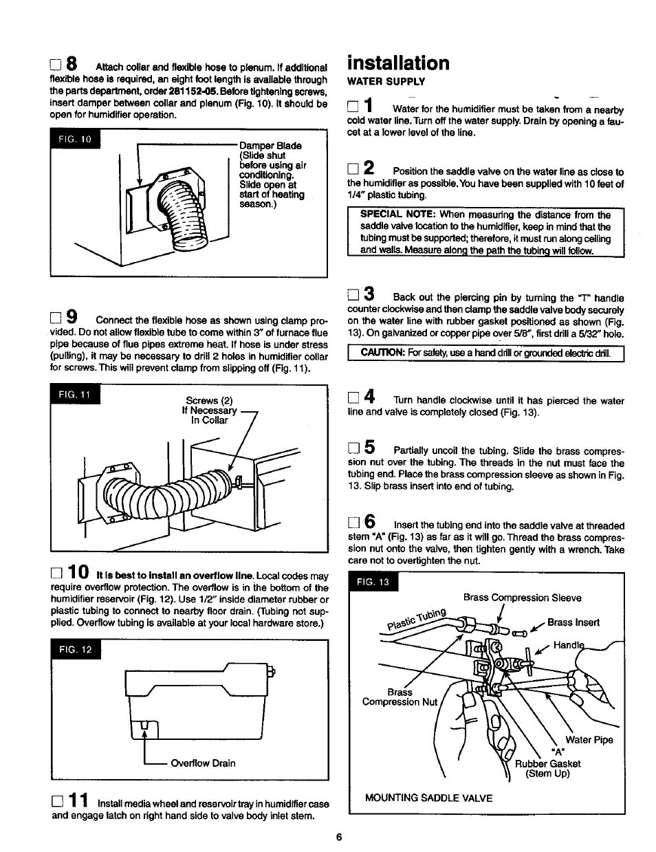 Installation | Sears 2500 User Manual | Page 6 / 13