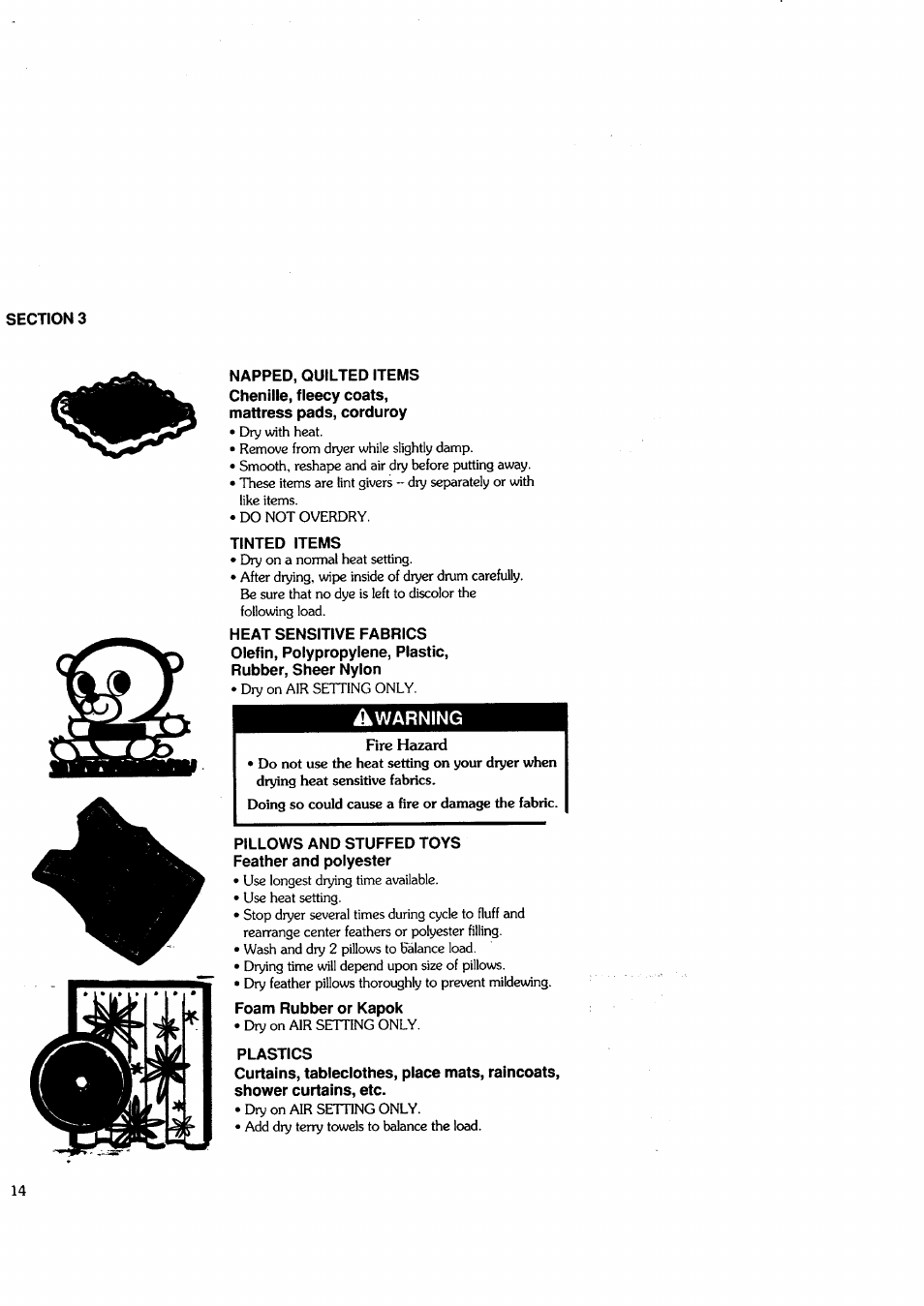 Sears Clothes Dryer User Manual | Page 14 / 24