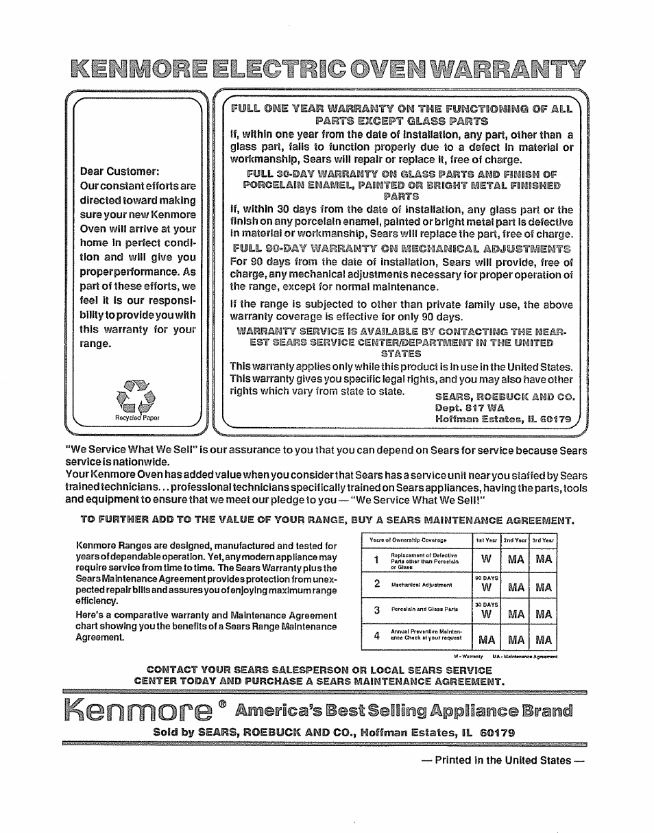 F(p;'î?rô)iiir4, Fenmore, Штшч^шешшжт | Emmf, Americans best sellirif appliarice iran | Sears KENMORE 911.41369 User Manual | Page 25 / 50