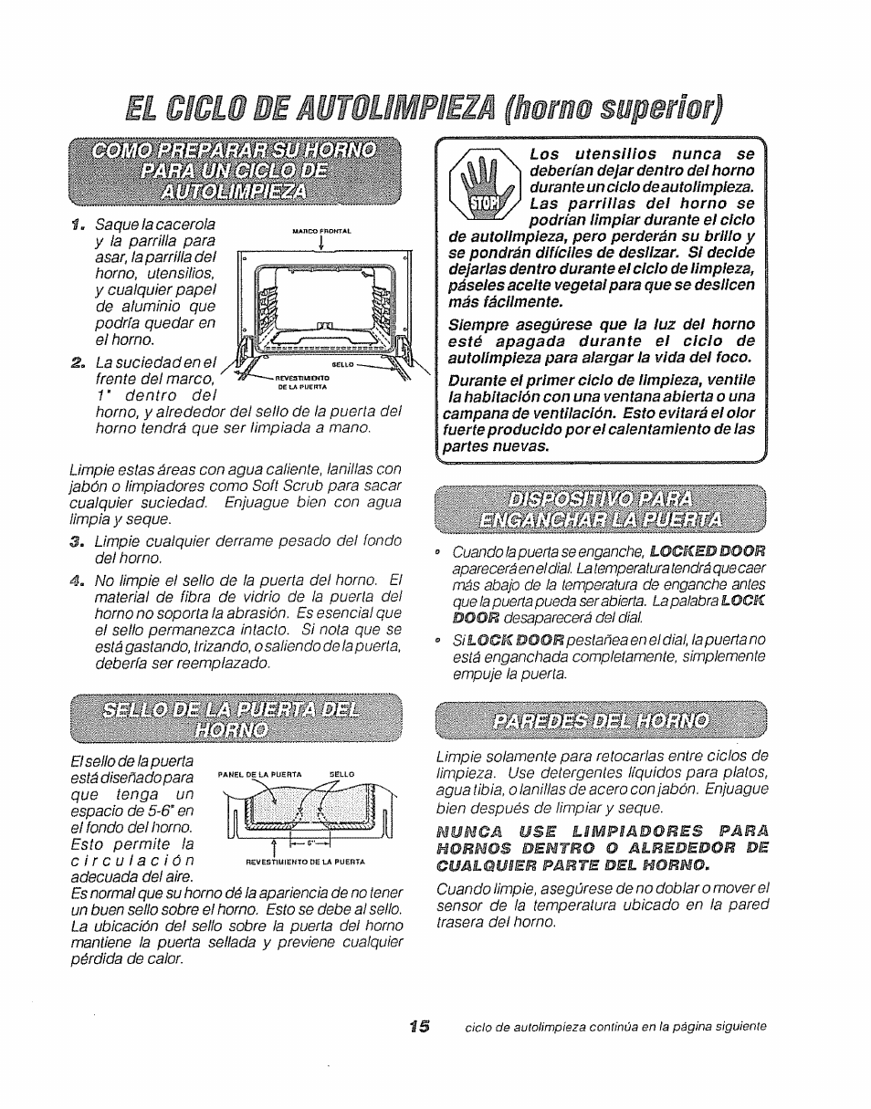 Eí 1жшiqìe шлшшршш (horno superior) | Sears KENMORE 911.41369 User Manual | Page 40 / 50