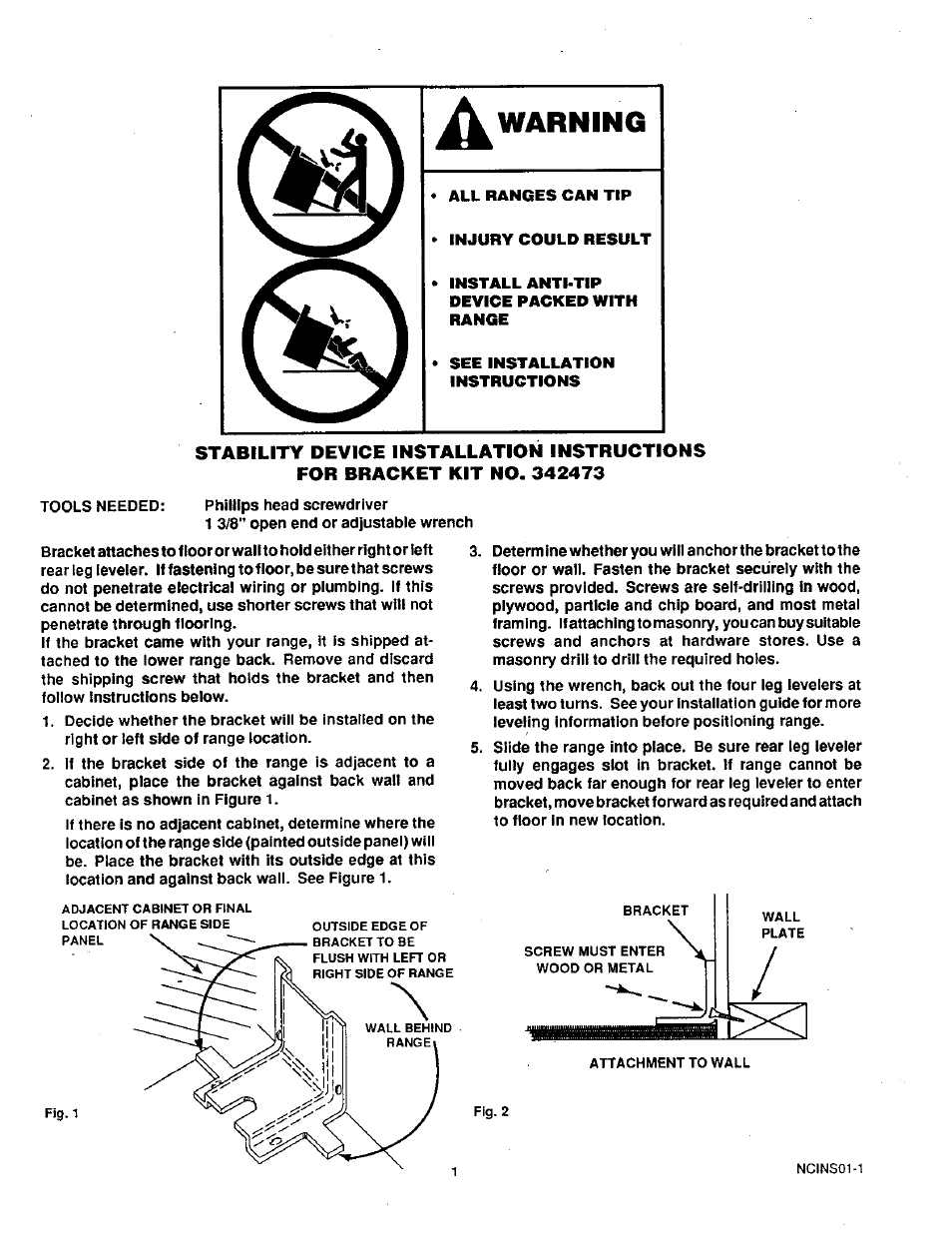 Warning | Sears 71381 User Manual | Page 2 / 20