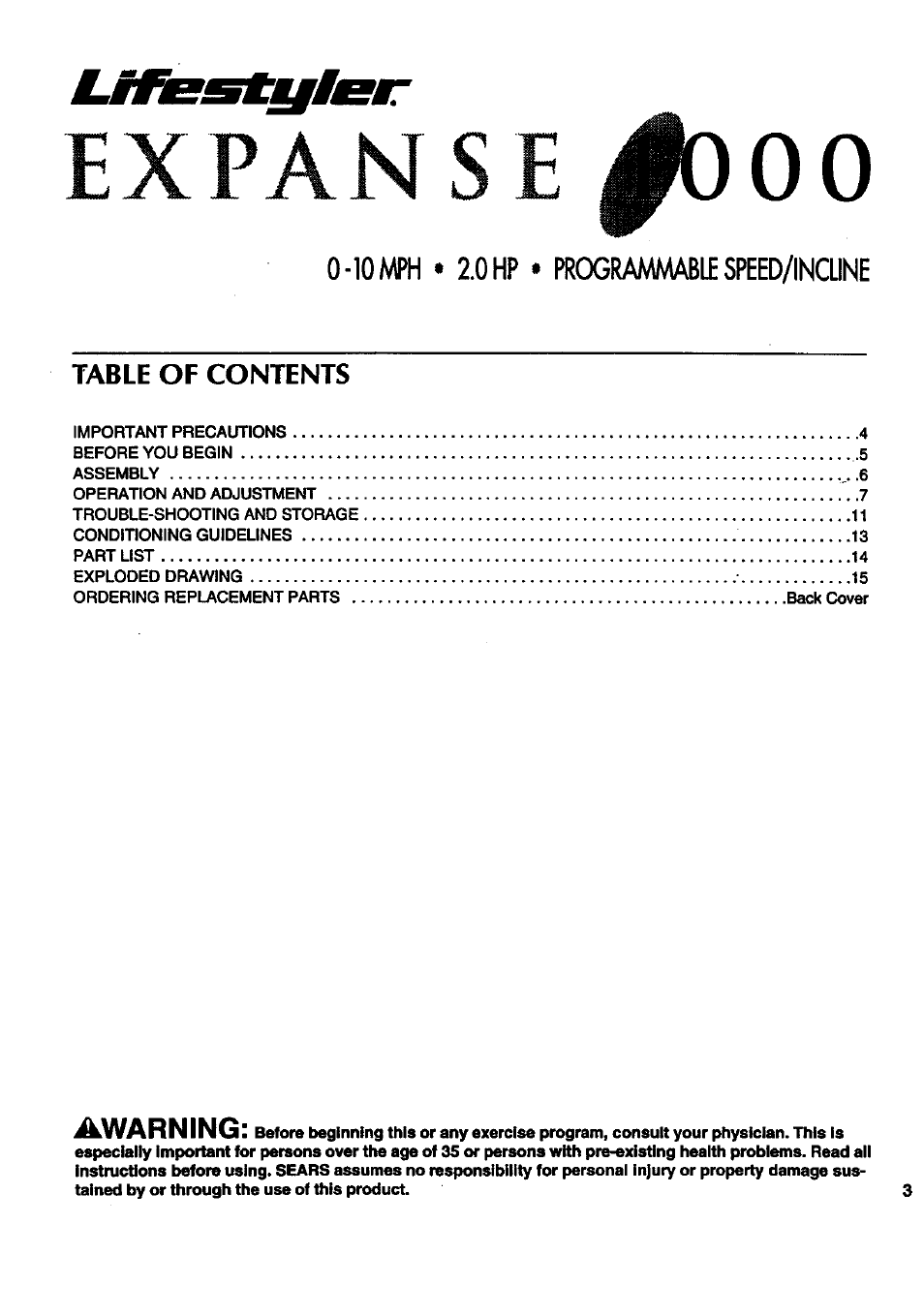 Sears 831.297452 User Manual | Page 3 / 16