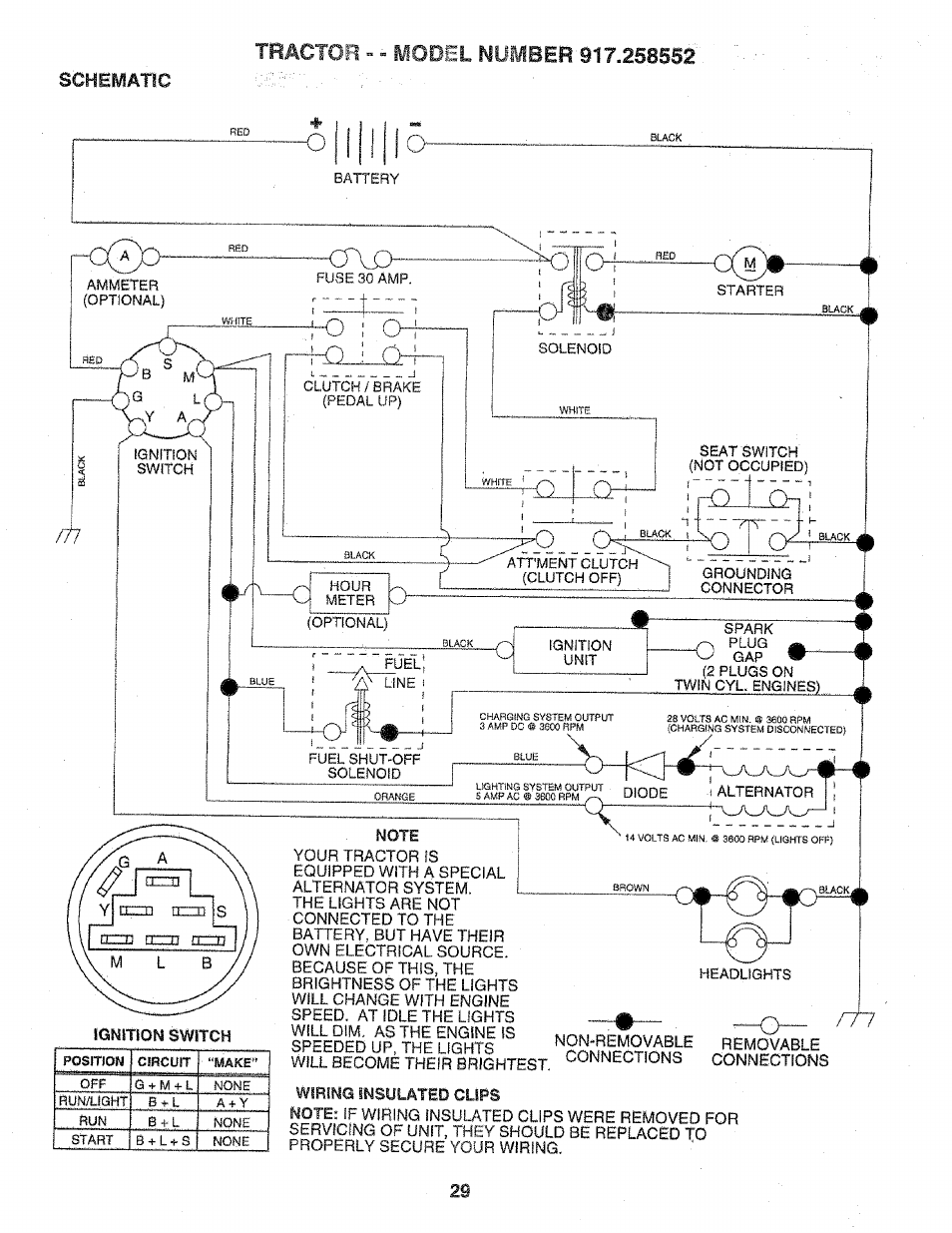 Schematic | Sears 917.258552 User Manual | Page 29 / 56