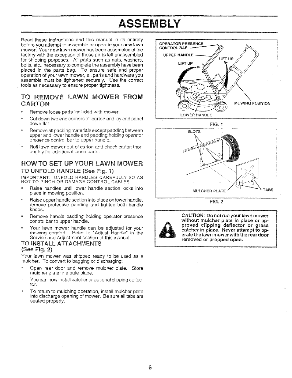 Assembly | Sears 917.37283 User Manual | Page 6 / 28
