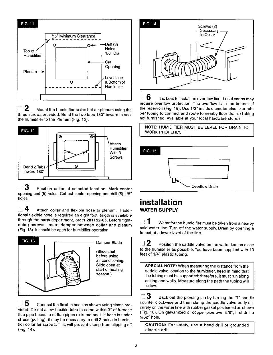 Installation | Sears KENMORE 1700 User Manual | Page 6 / 13