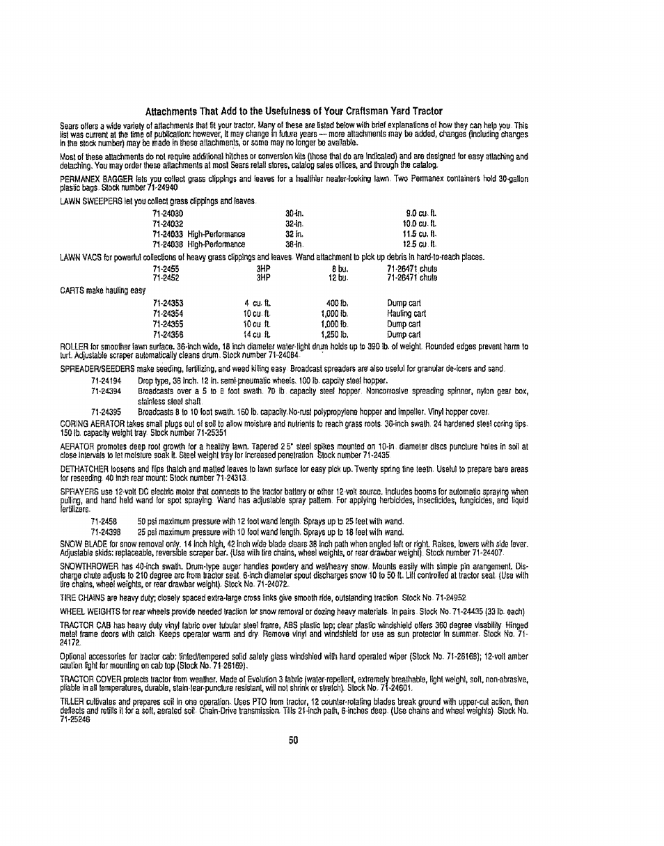 Sears 917.254710 User Manual | Page 50 / 52
