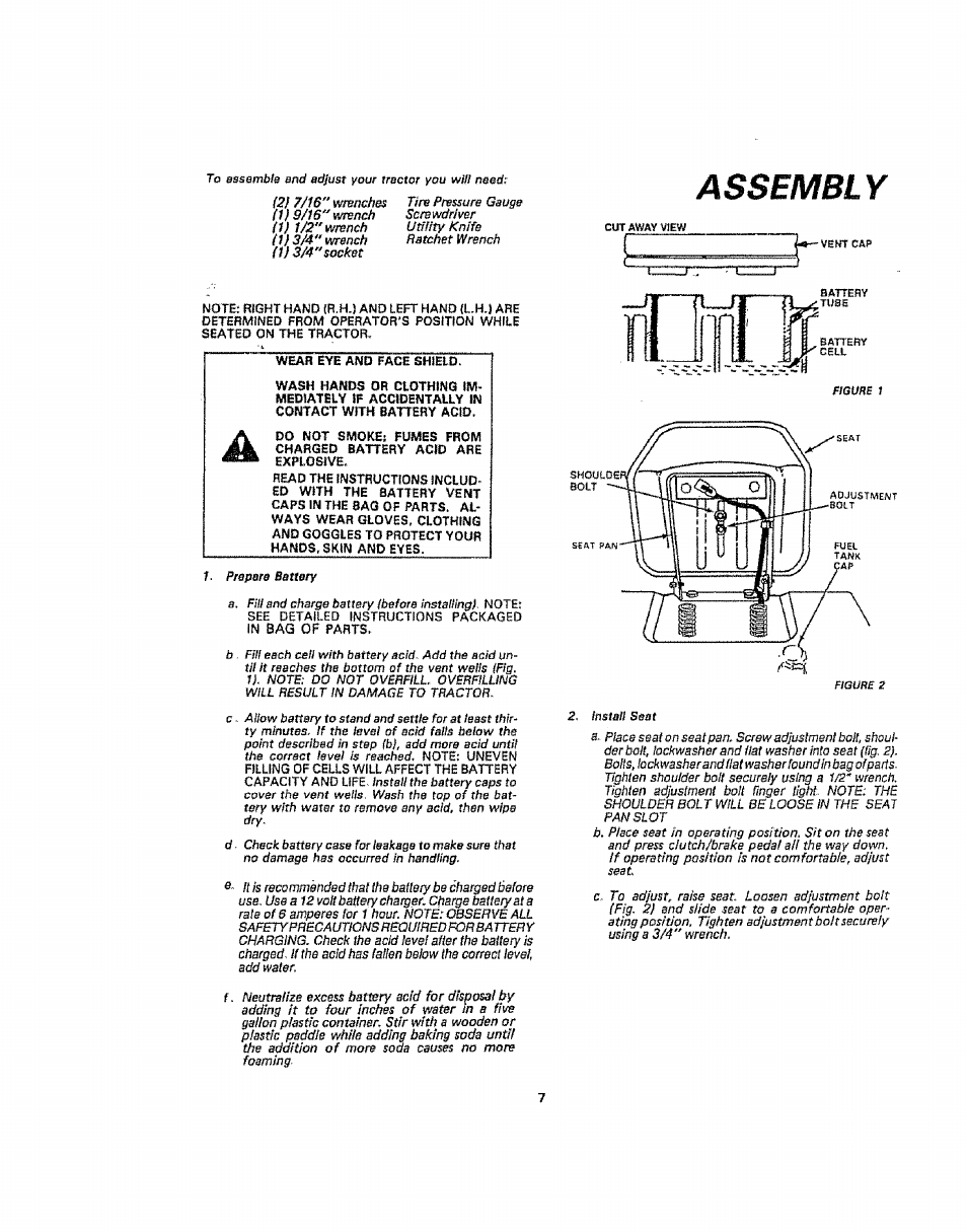 Assembly | Sears 917.254710 User Manual | Page 7 / 52