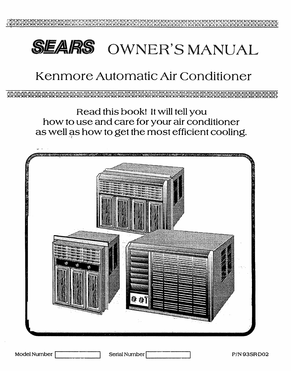Sears P/N93SR-D02 User Manual | 16 pages