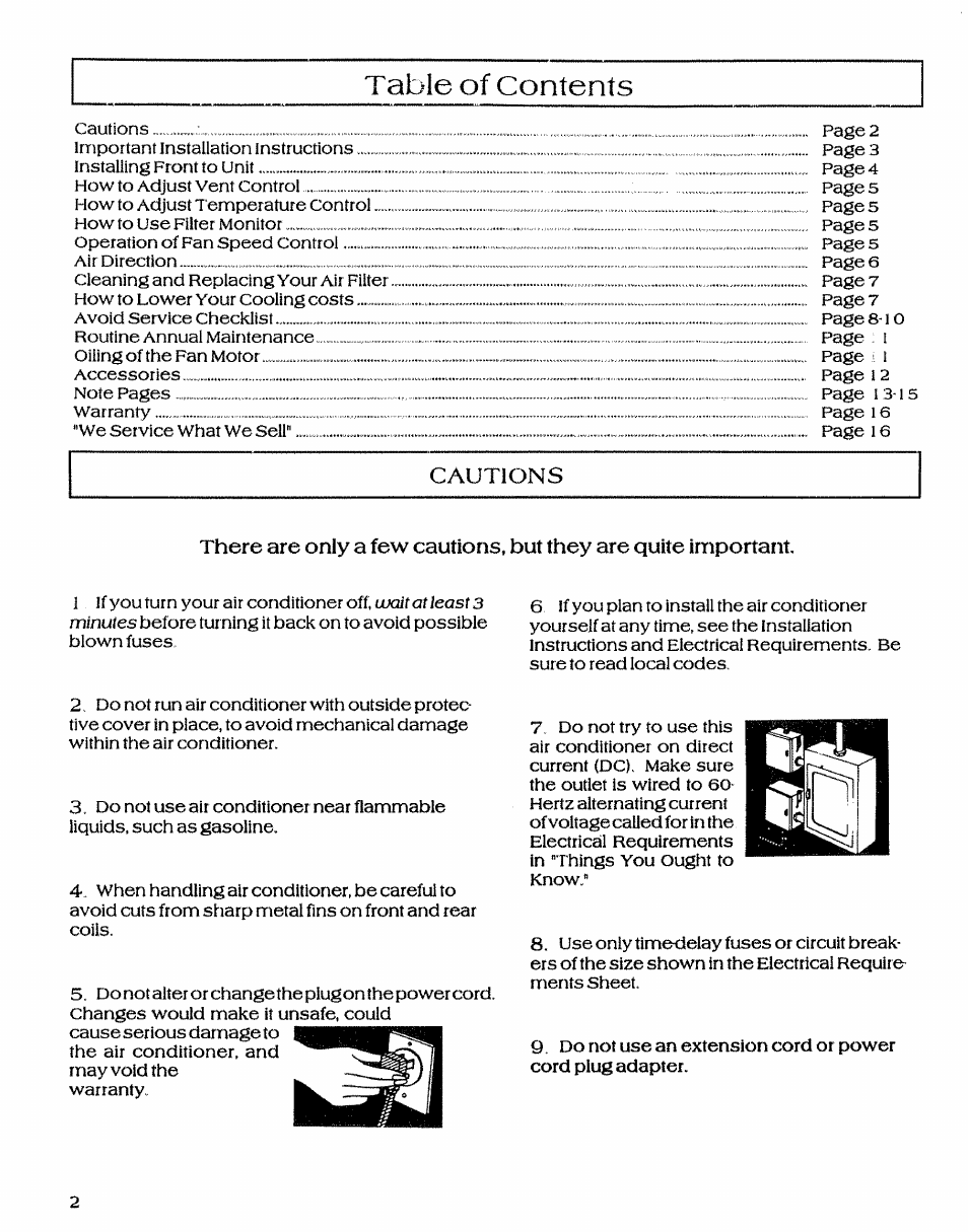 Sears P/N93SR-D02 User Manual | Page 2 / 16