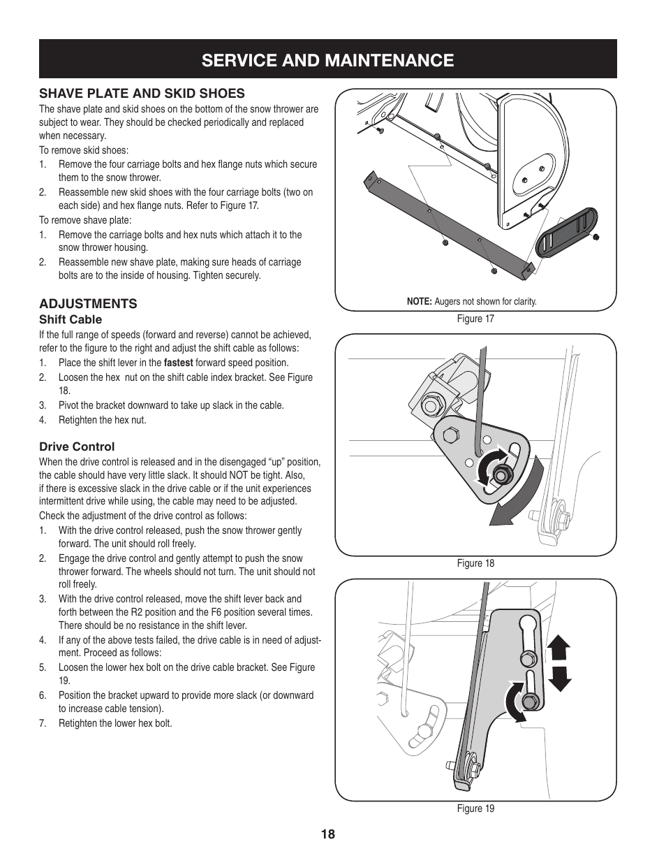 Service and maintenance | Sears 247.8879 User Manual | Page 18 / 64