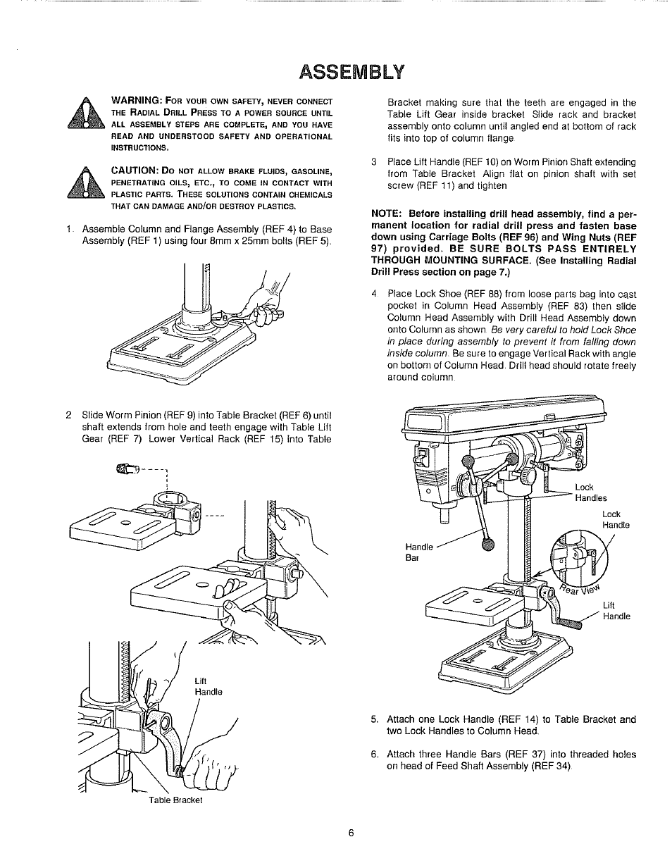 Assembly | Sears 149.213340 User Manual | Page 6 / 16