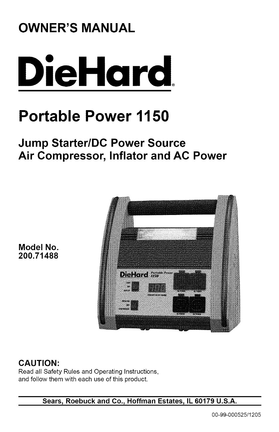 Sears 200.71488 User Manual | 11 pages