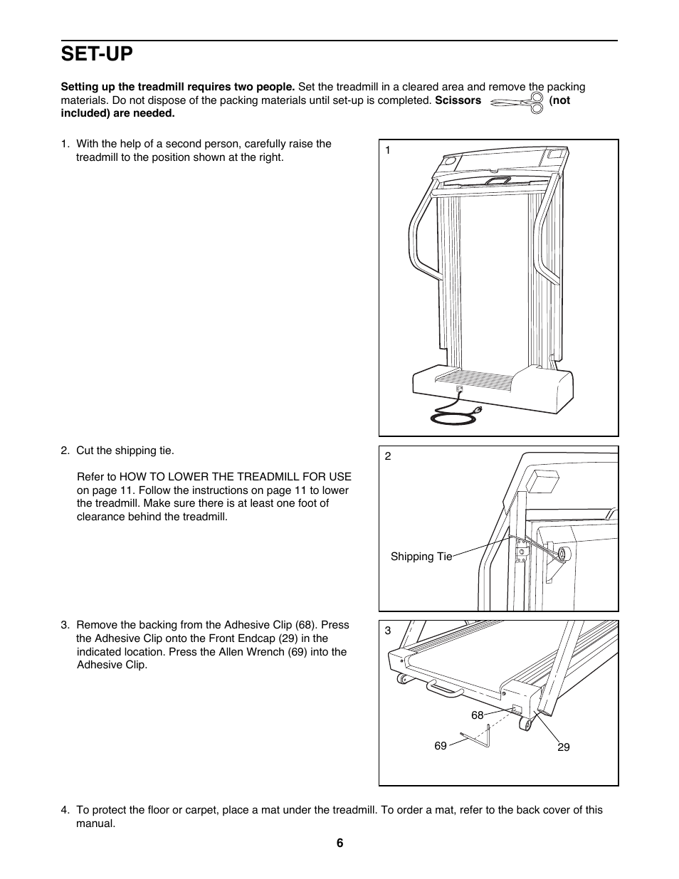 Set-up | Sears 831.297940 User Manual | Page 6 / 18