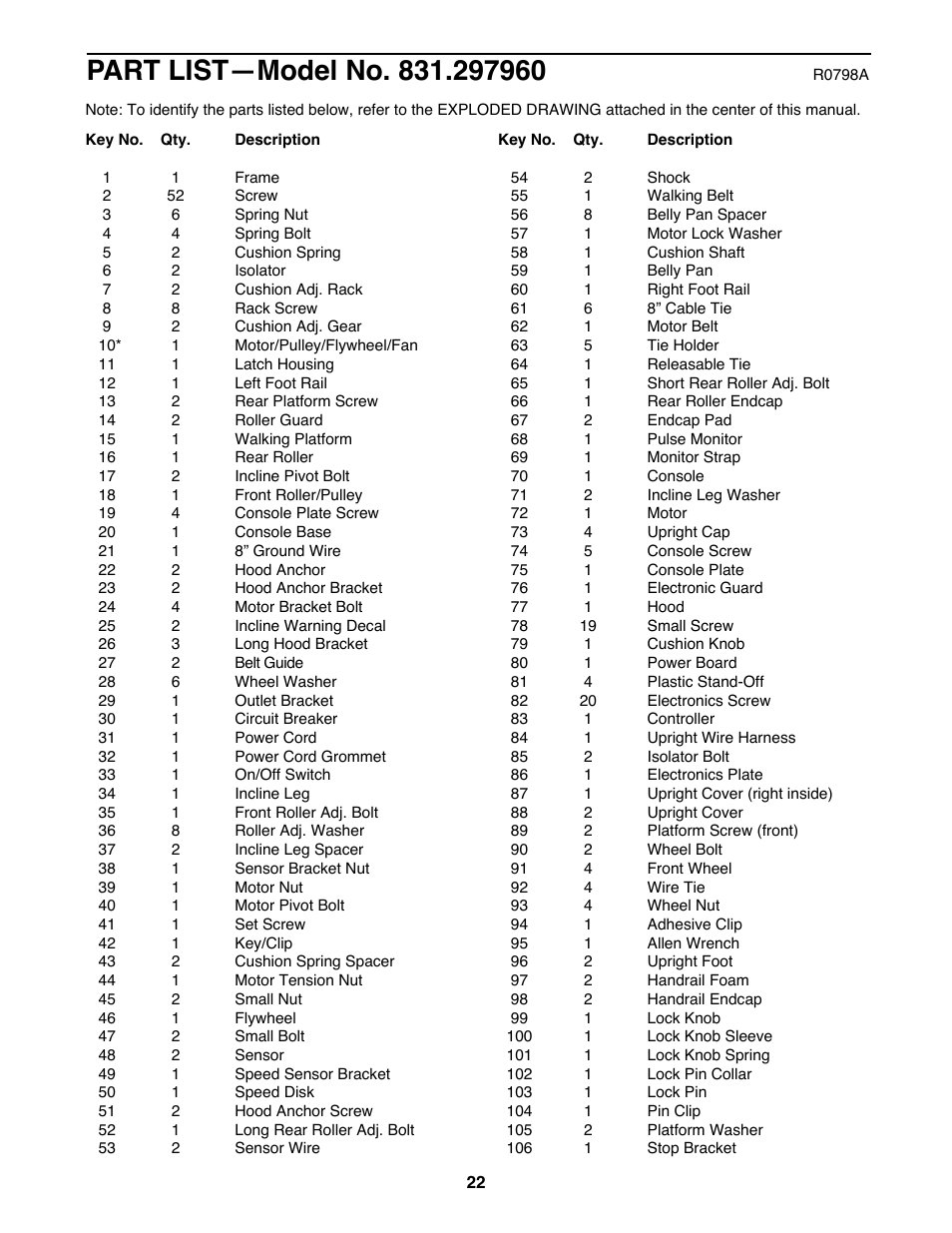 Sears 10.0 831.297960 User Manual | Page 22 / 26