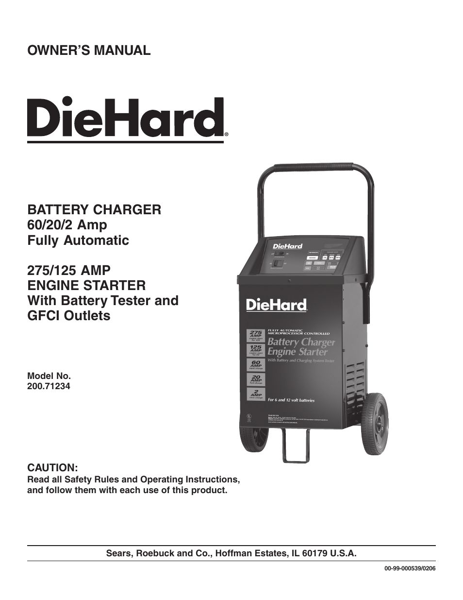 Sears 200.71234 User Manual | 15 pages