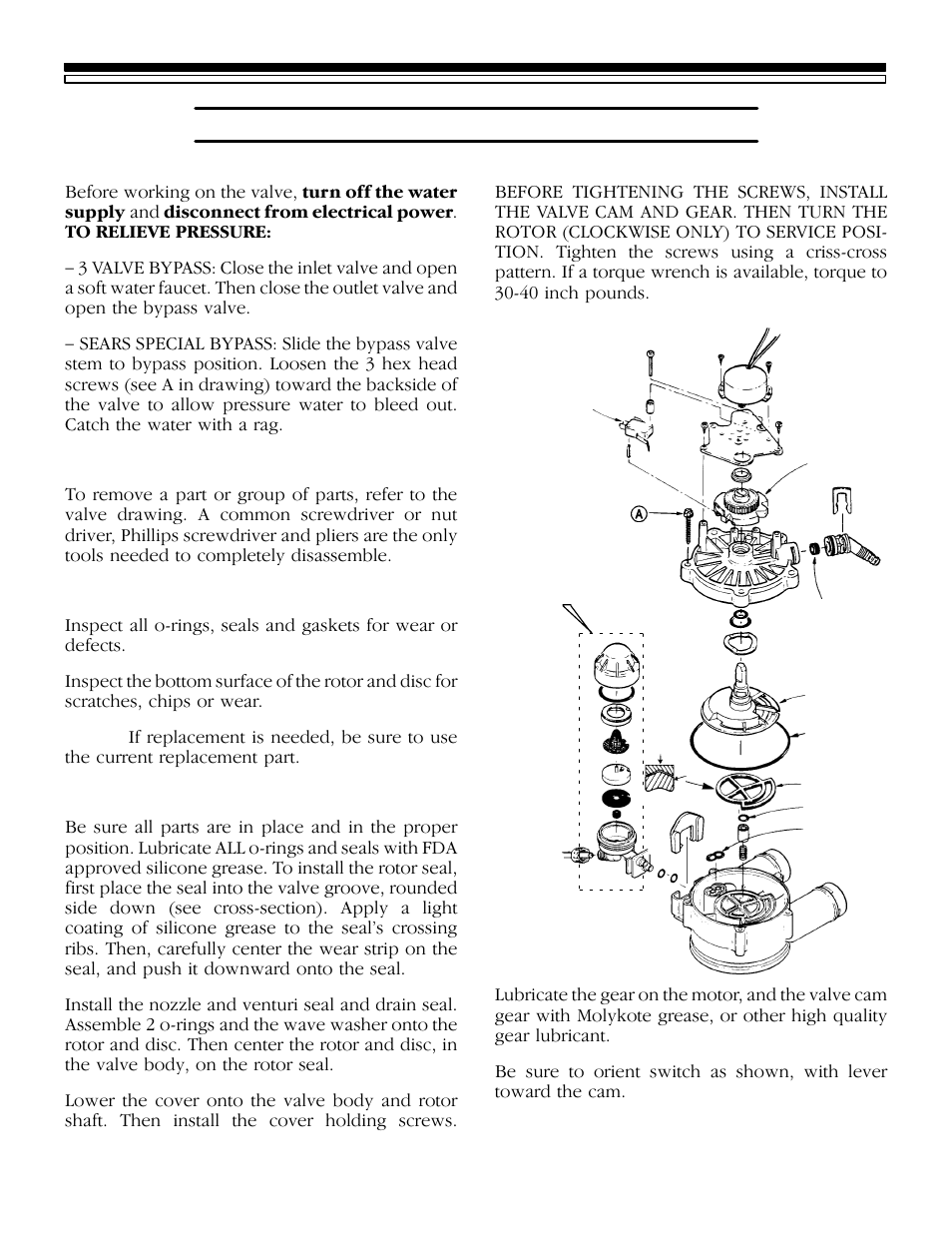 Service tech. information, 5b. rotary valve service | Sears KENMORE 625.34845 User Manual | Page 23 / 33