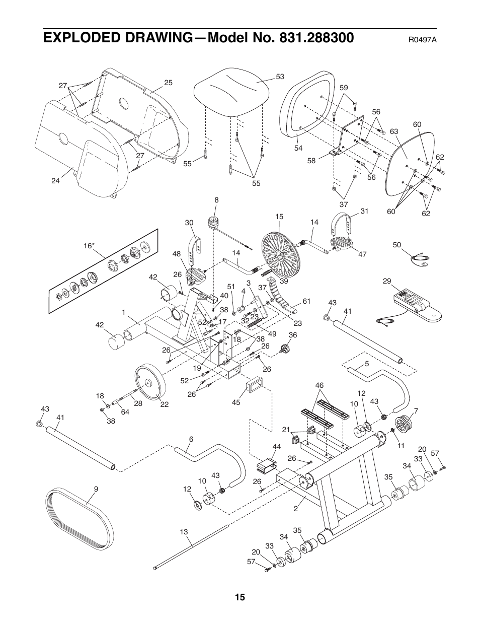 Sears 831.288300 User Manual | Page 15 / 16