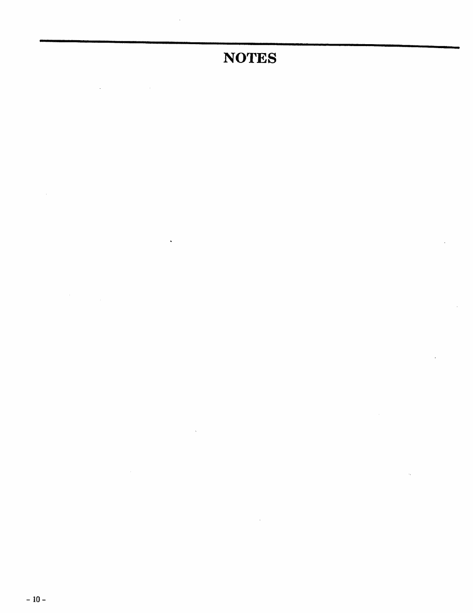 Notes | Sears 257.796362 User Manual | Page 10 / 12