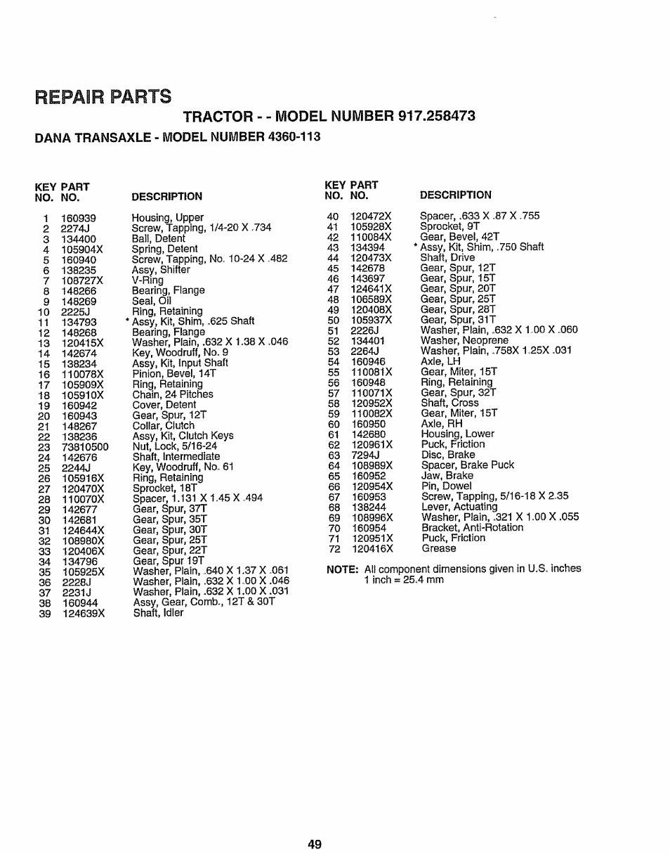 Sears EZ3 917.258473 User Manual | Page 49 / 60