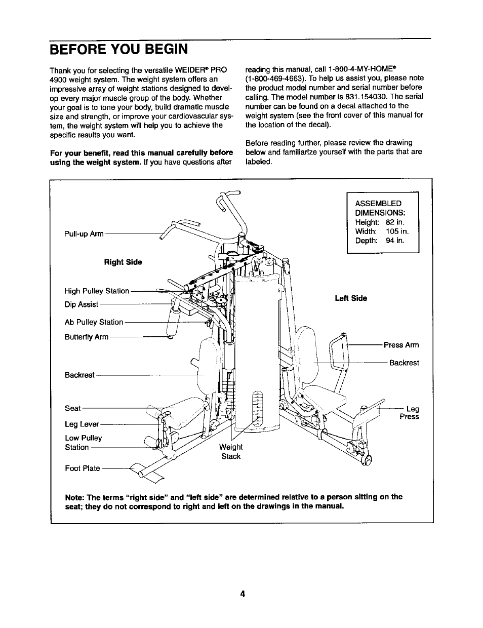 Before you begin | Sears 831.15403 User Manual | Page 4 / 40