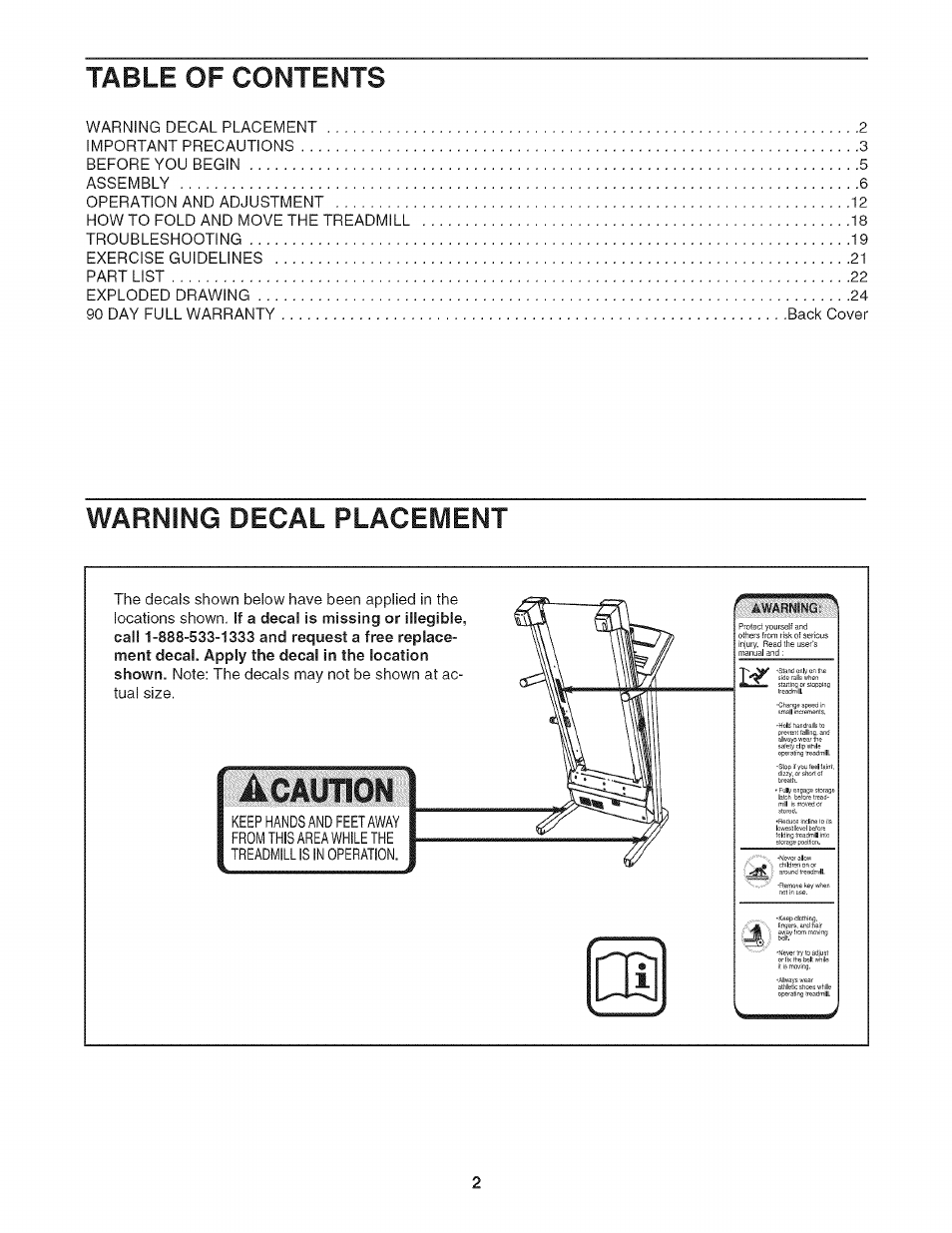 Sears PRO-FORM 831.24733.0 User Manual | Page 2 / 28