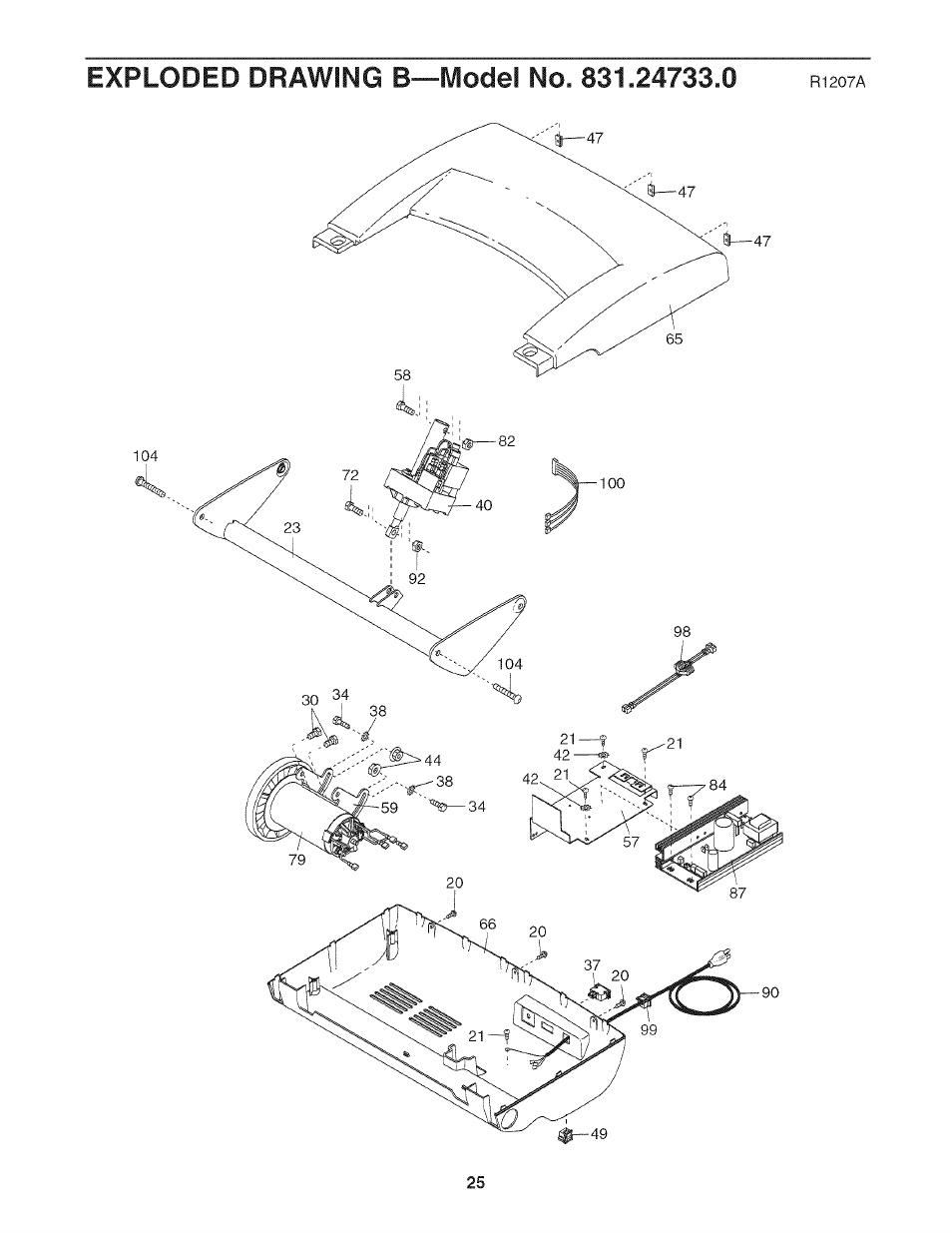 Sears PRO-FORM 831.24733.0 User Manual | Page 25 / 28