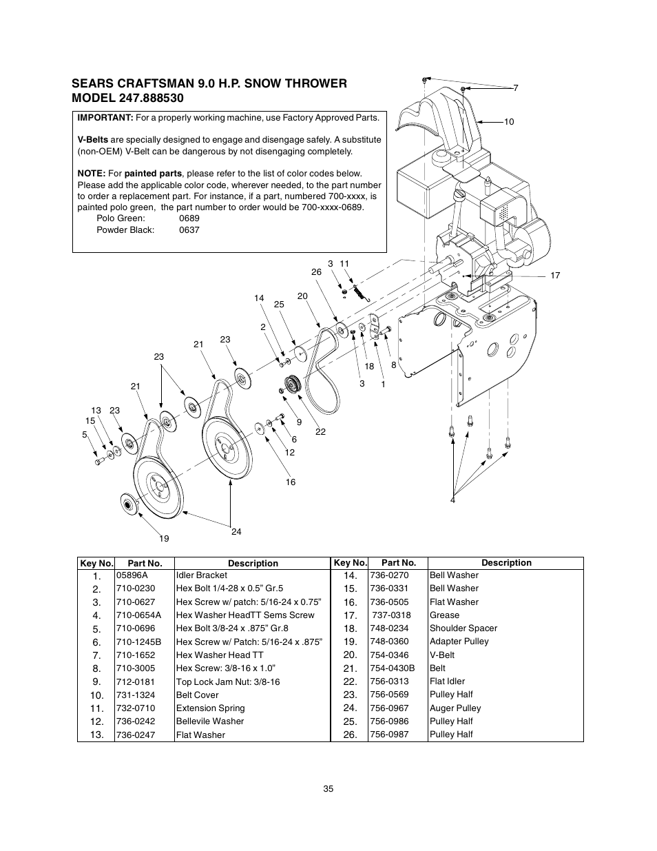 Sears 247.88853 User Manual | Page 35 / 64