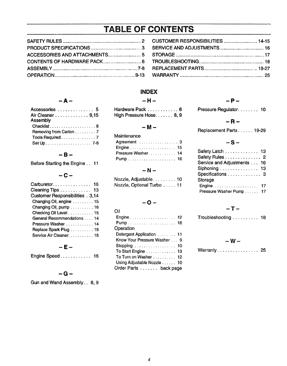 Sears 580.75151 User Manual | Page 4 / 28