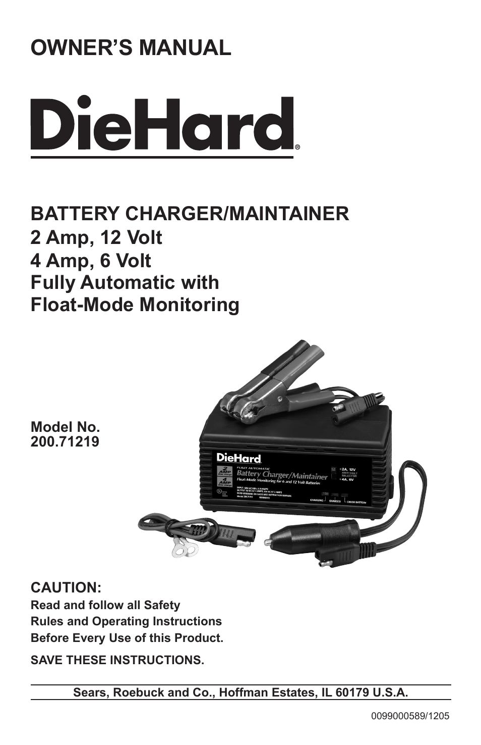 Sears 200.71219 User Manual | 12 pages