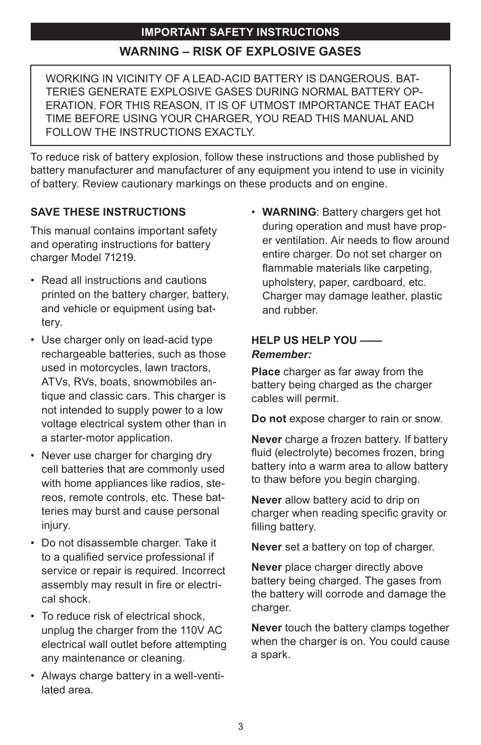 Sears 200.71219 User Manual | Page 3 / 12