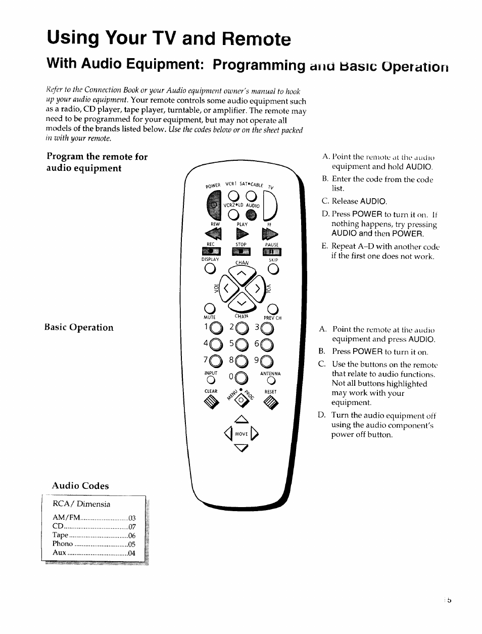 Using your tv and remote | Sears 274.4372859 User Manual | Page 17 / 32