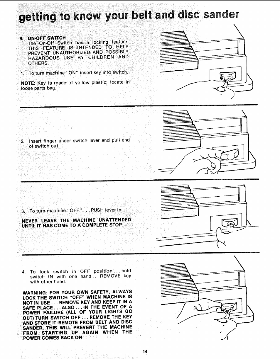 Getting to k | Sears 113.226424 User Manual | Page 14 / 24