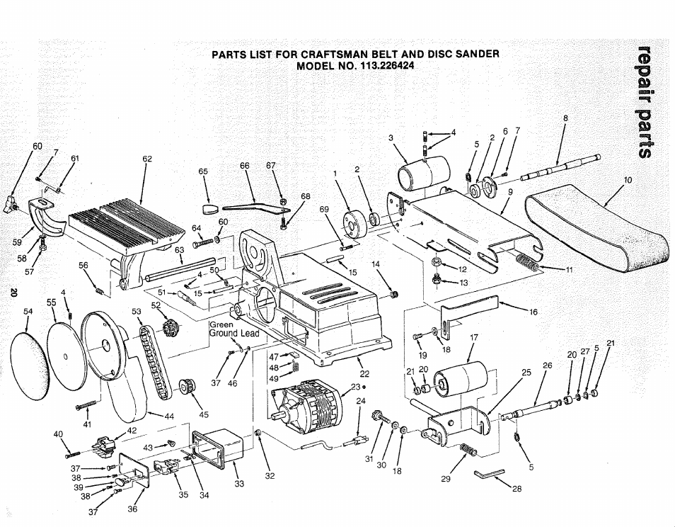 Sears 113.226424 User Manual | Page 20 / 24