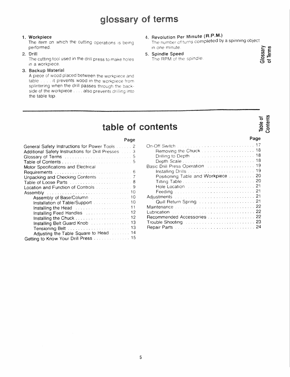 Sears 113.21308 User Manual | Page 5 / 28