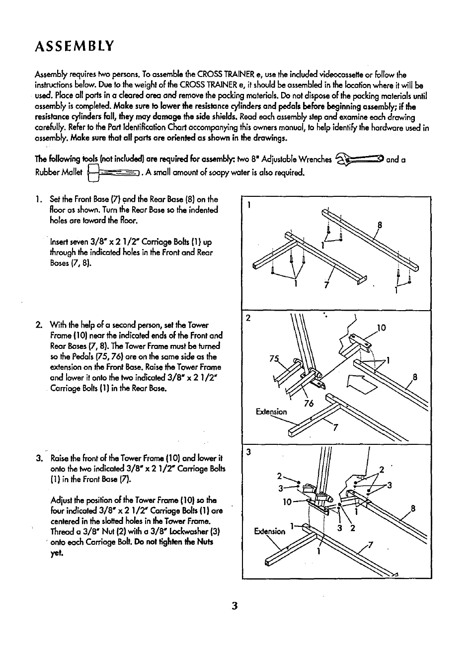 Assembly | Sears 831.159341 User Manual | Page 4 / 36