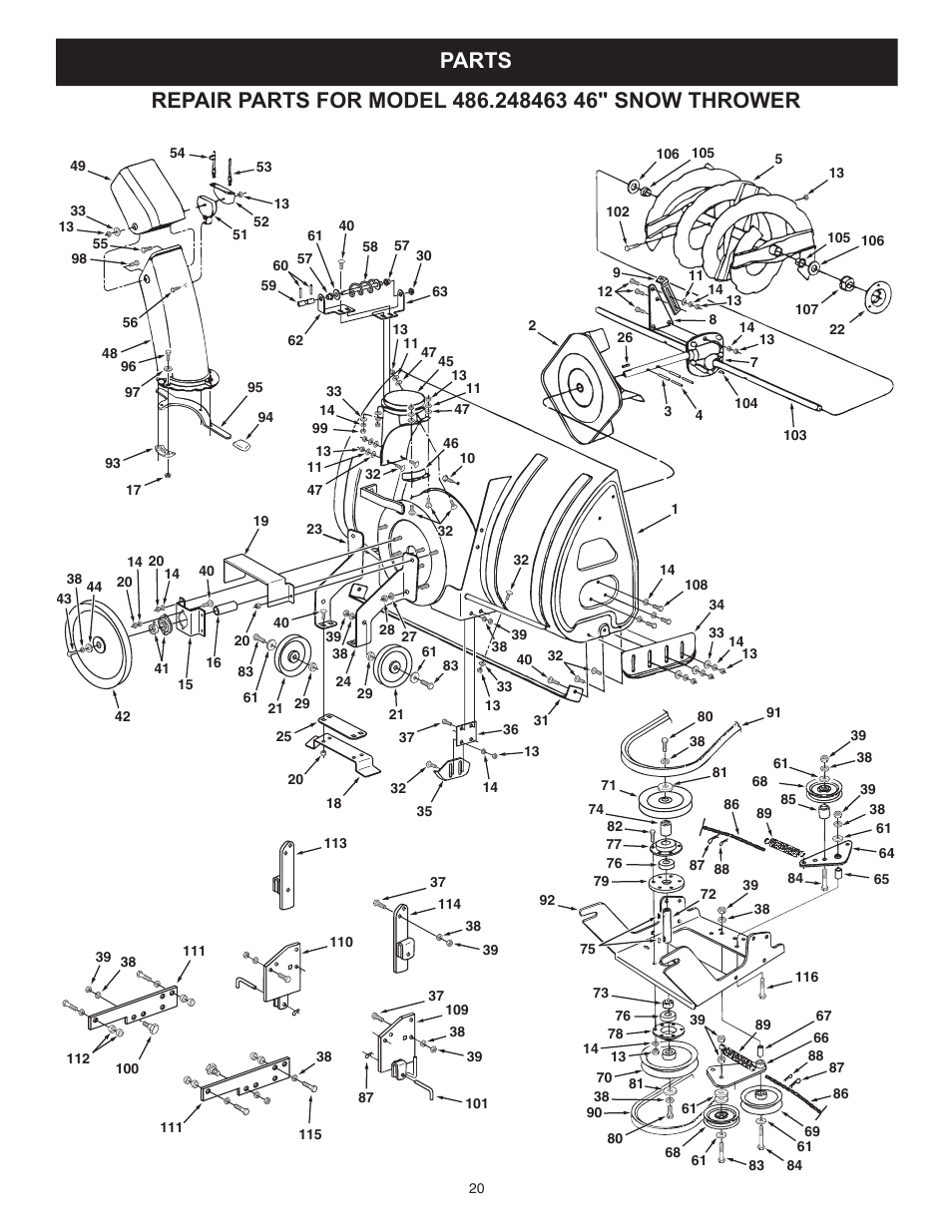 Sears 486.248463 User Manual | Page 20 / 28